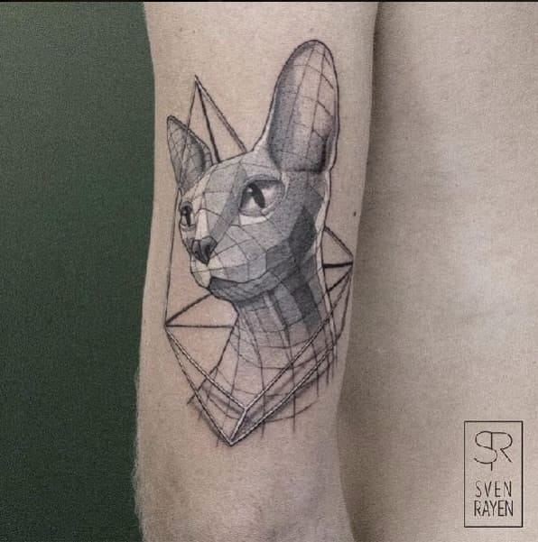 geometrisches tattoo